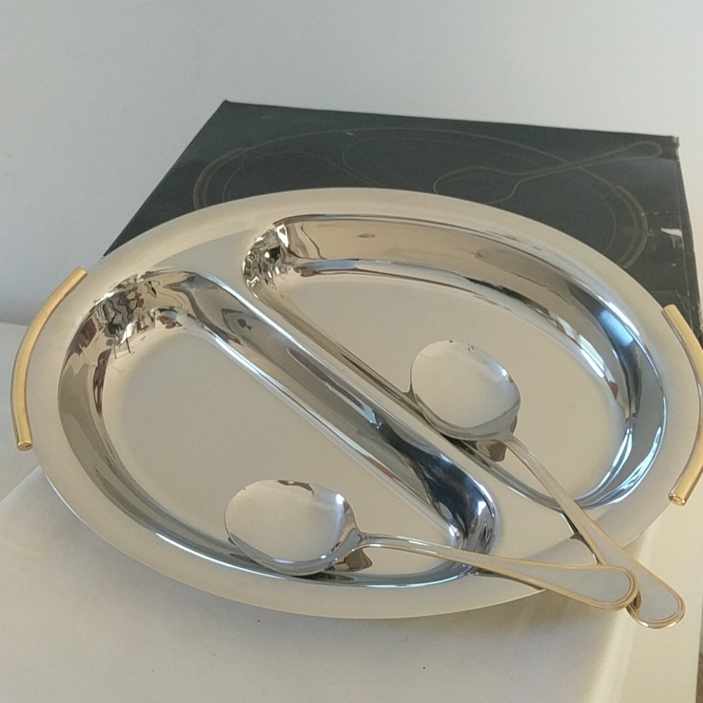 Art steel gold plated handles 24 kt gold